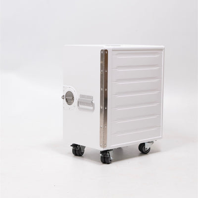 refurbished | Bordbar Box trolley with shelf&drawers, white