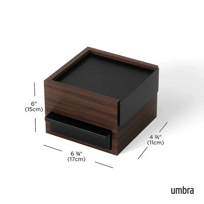 Umbra Stowit Mini storage box, walnut