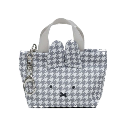 Miffy Chidori & Monotone Mini Tote key charm, white