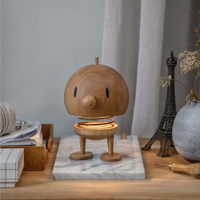 Hoptimist Bumble L rechargeable lamp, oak