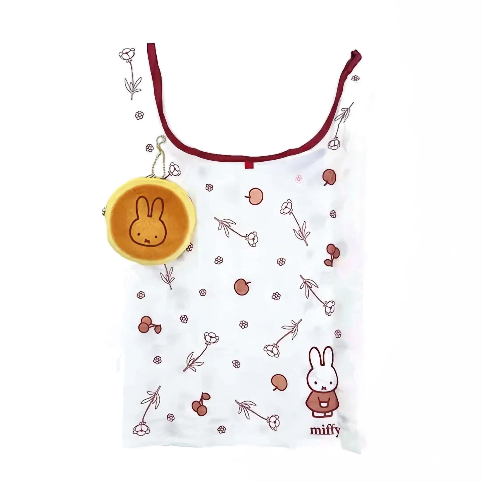Miffy eco bag with round pouch, cream