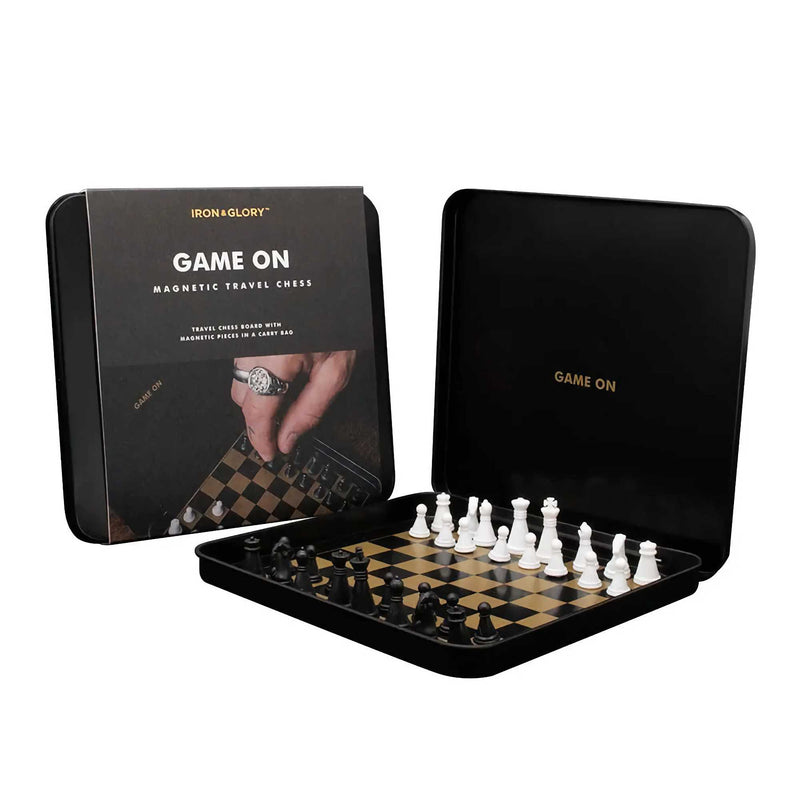Luckies Iron & Glory Game On Magnetic Travel Chess Set