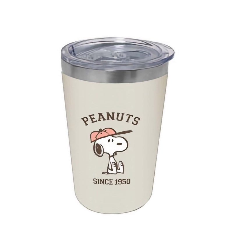 Snoopy stainless steel tumble, ivory