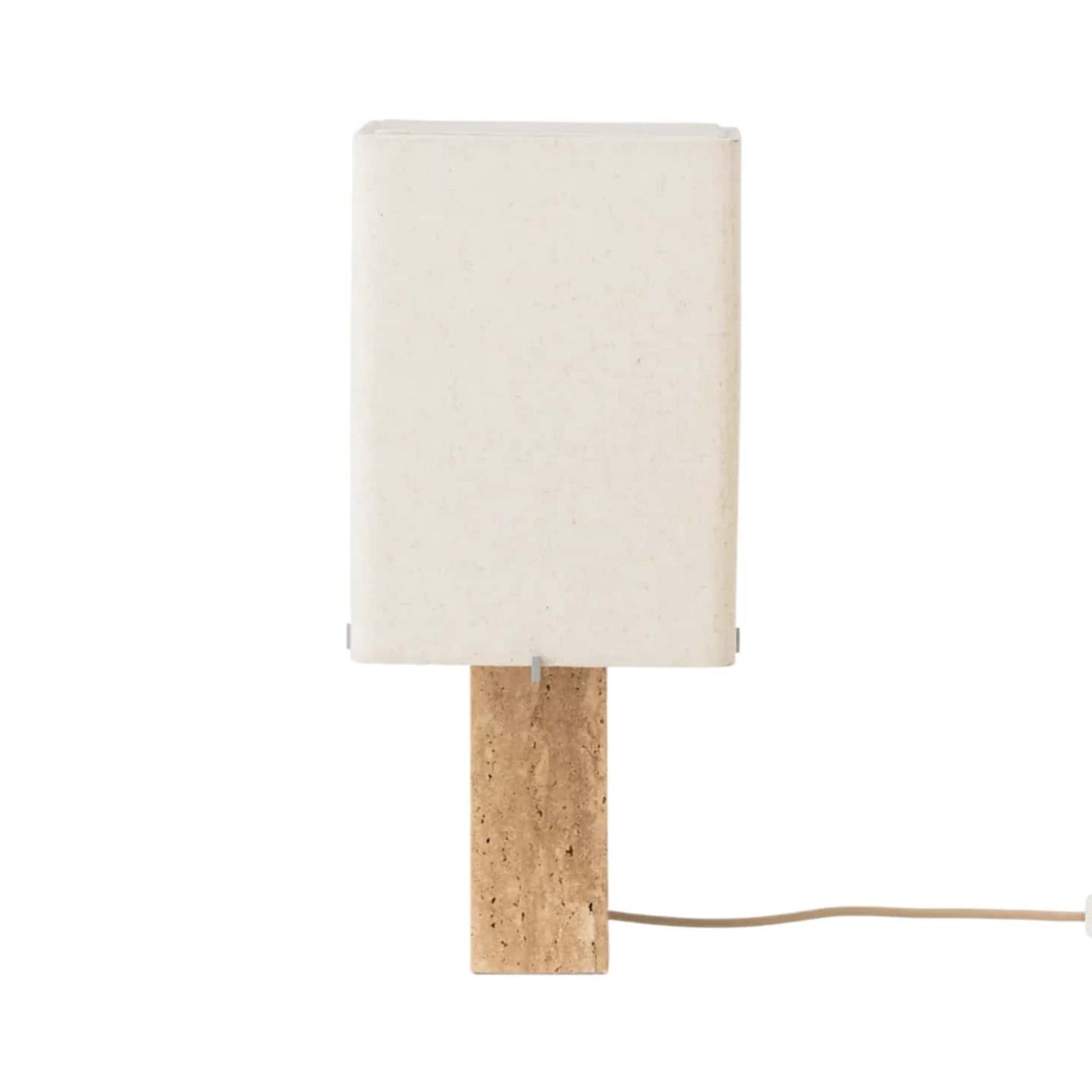 Audo Nonna table lamp, travertine