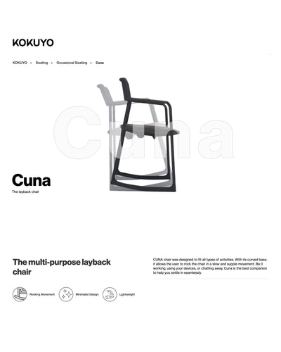 Kokuyo Cuna rocking chair, black