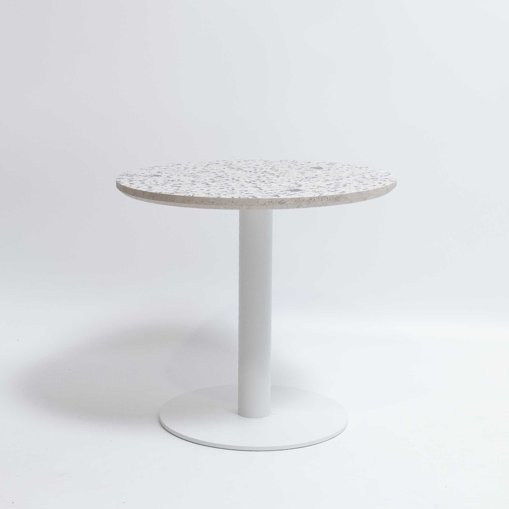 refurbished | XLBoom Terrazzo Table Round Low, white