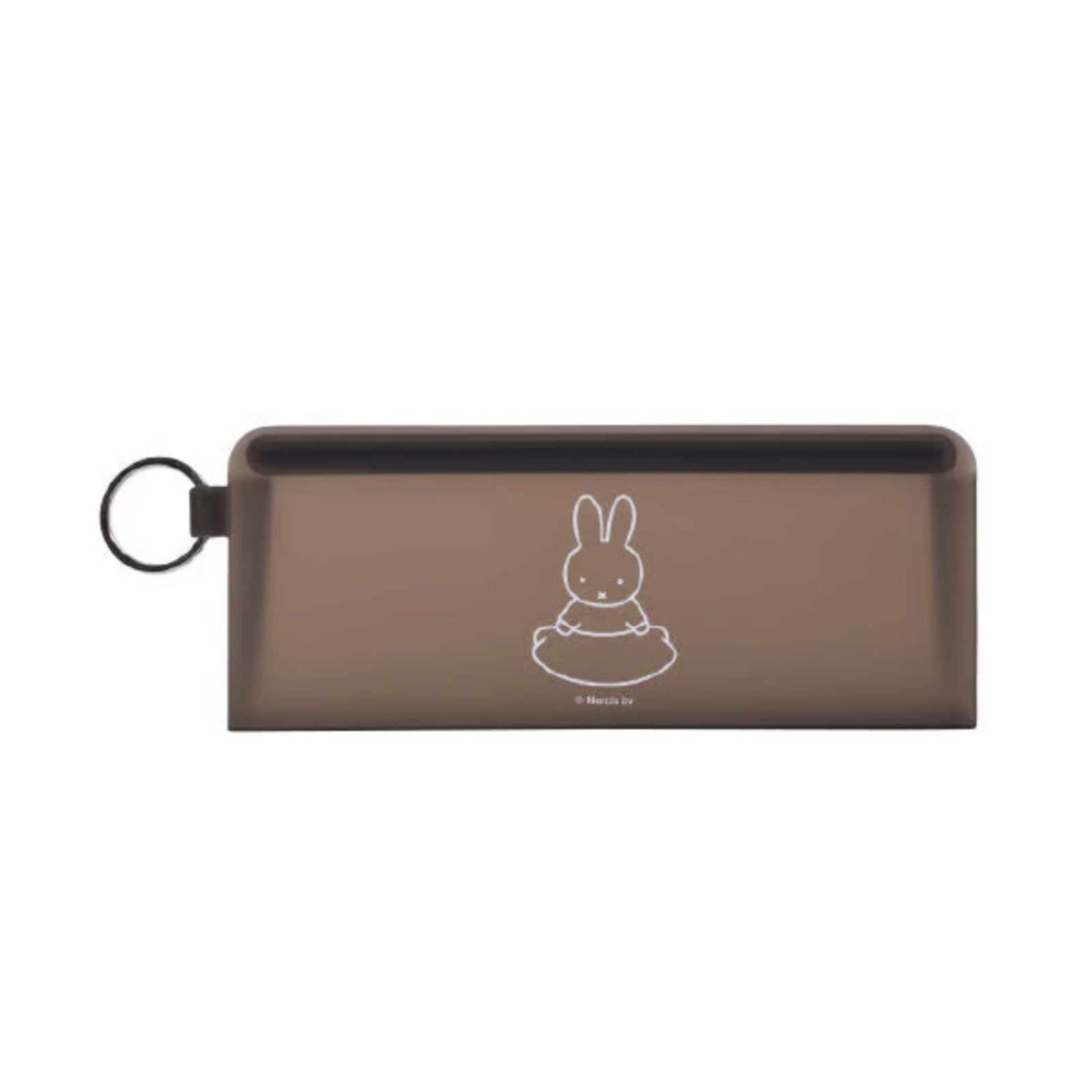 PG Design Miffy STEPPO silicone zip pouch, Black
