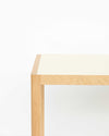 ex-display | Muuto Workshop Table (130x65cm), Warm Grey Linoleum/Oak