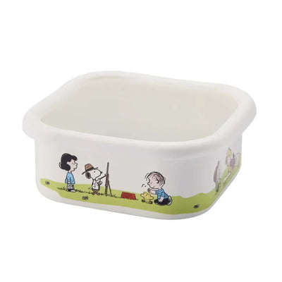 Yutaka Horo x Snoopy Greenfield series enamel square container