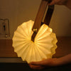 Gingko Smart Origami Lamp, American Walnut