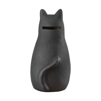 Sunart Cat piggy bank, black