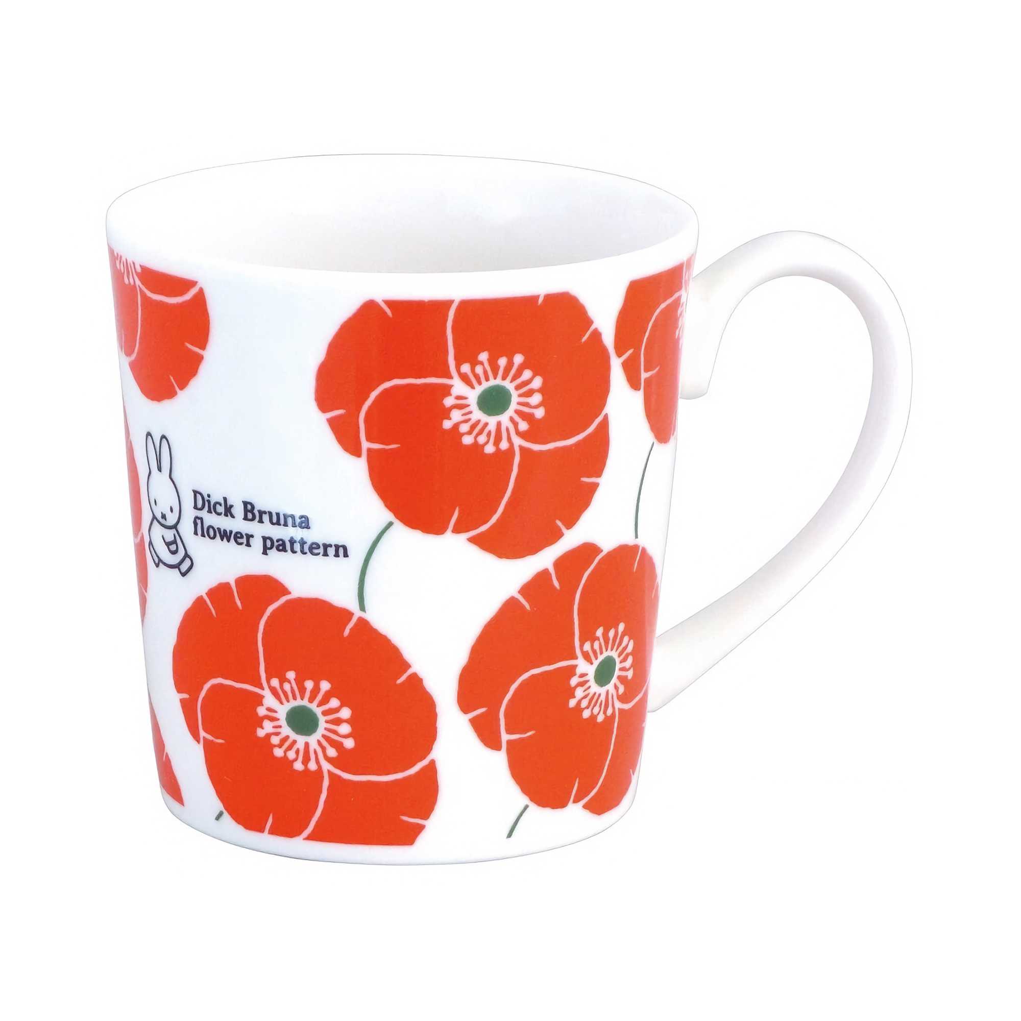 Dick Bruna's Miffy Coffee Mug , Red Flower