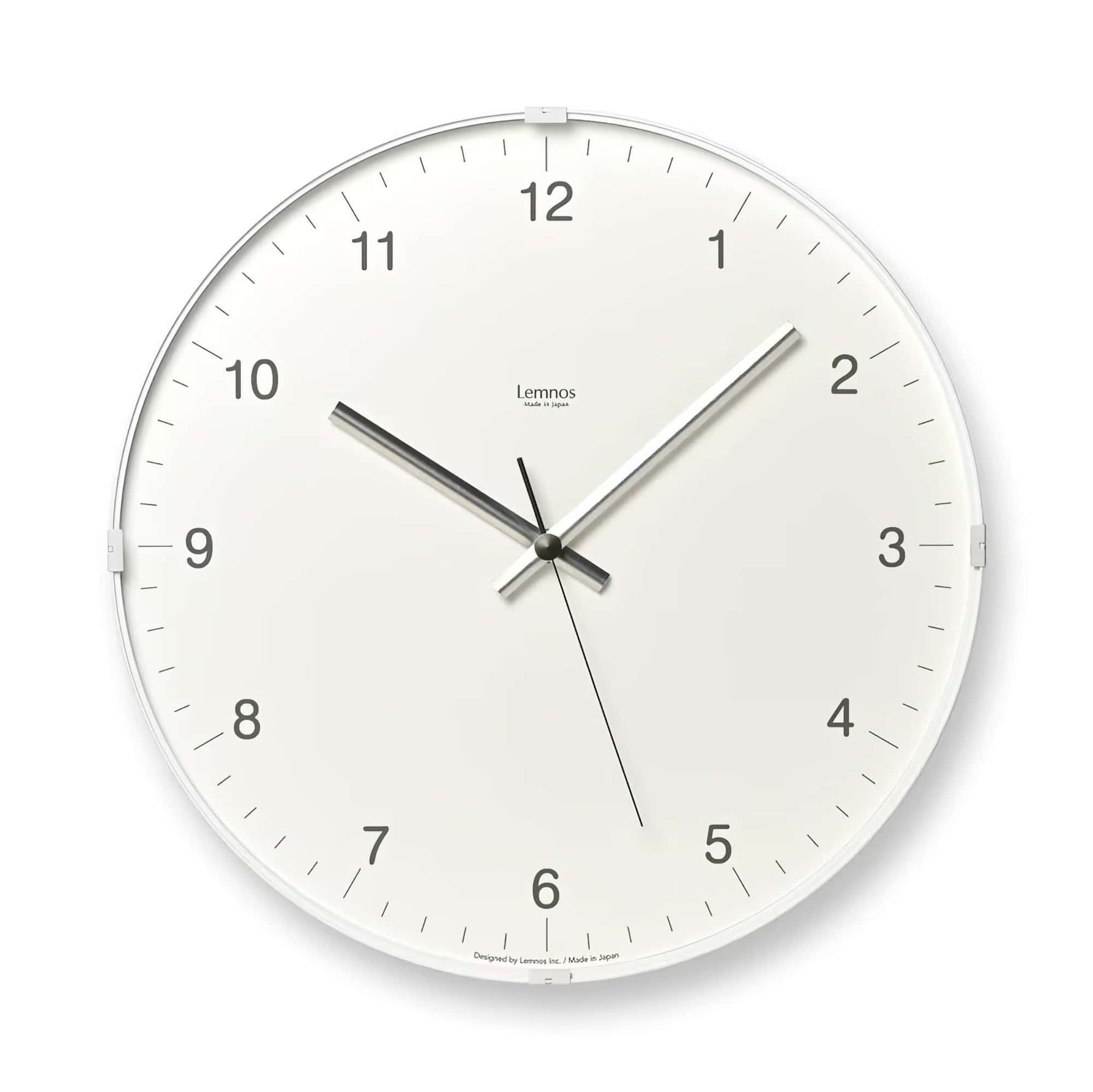 Lemnos Biome wall clock, snow