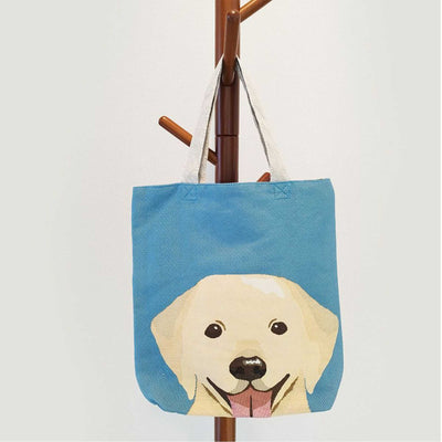 Marushin Wonderful Peace Love Eyes Tote Bag, retriever