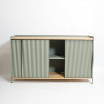 refurbished | Muuto Enfold Sideboard Wide Tall, Oak/Dusty Green