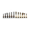 Manopoulos Pearl & Metal Chess Set with Walnut & Oak Board