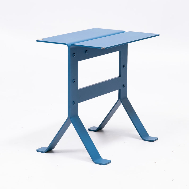 refurbished | Hübsch Fold stool, petrol