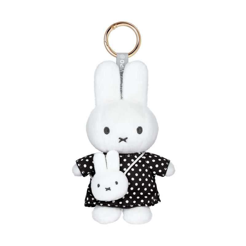 VIPO Miffy plush keychain, black dress with miffy bag