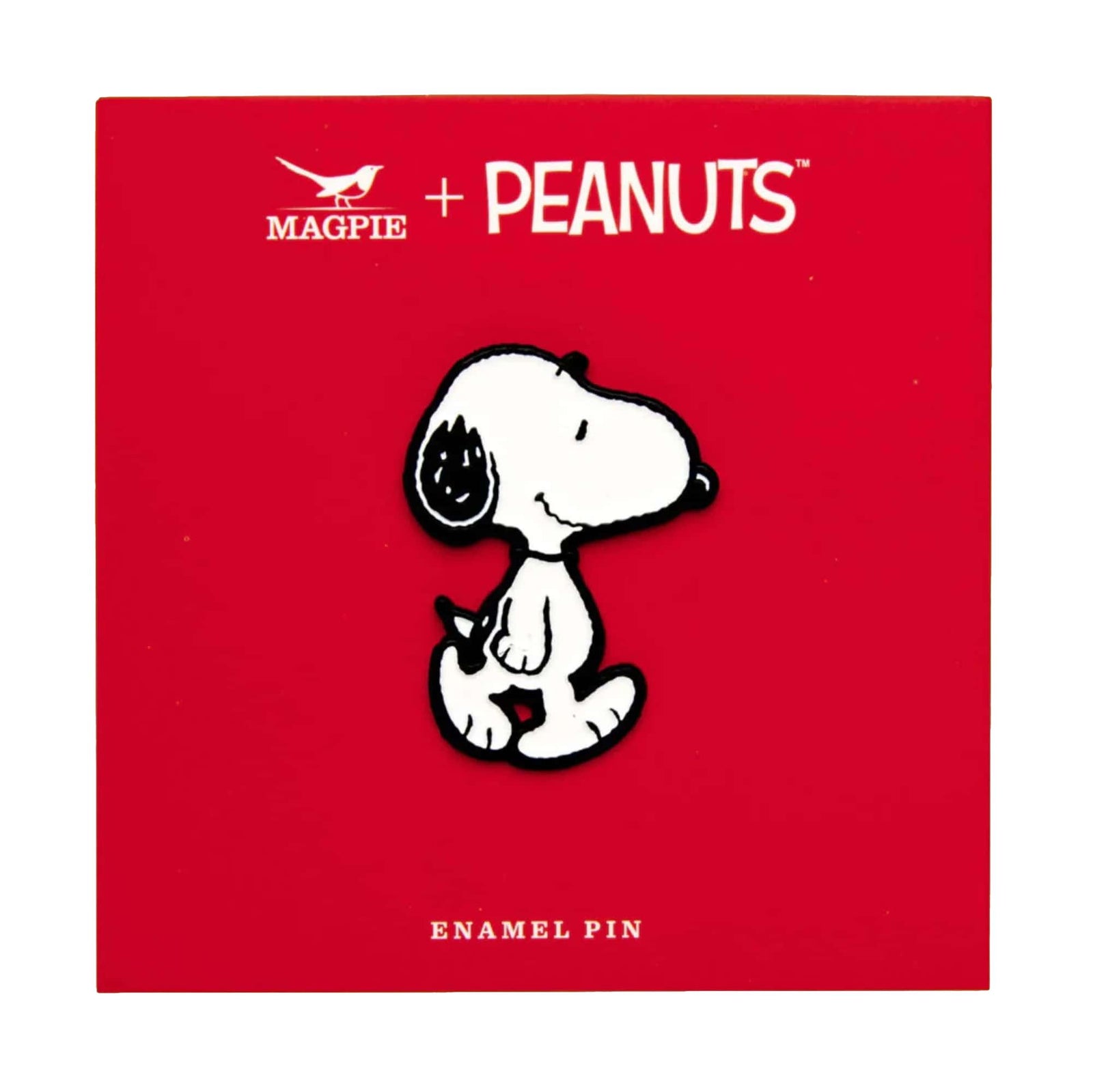 Peanuts x Magpie Snoopy enamel pin, walk