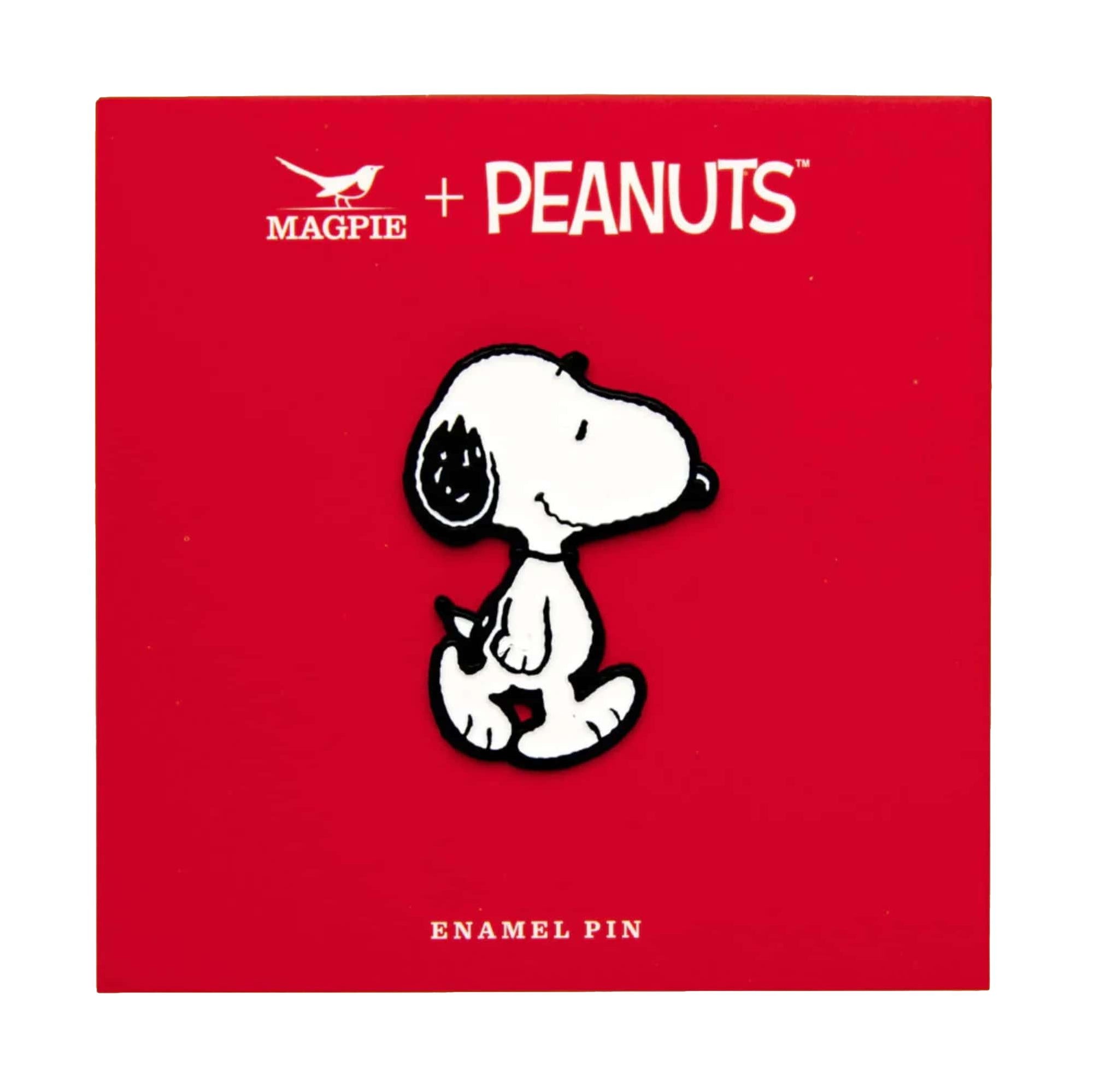 Peanuts x Magpie Snoopy enamel pin, walk
