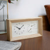 Lemnos Frame Table Clock, Natural