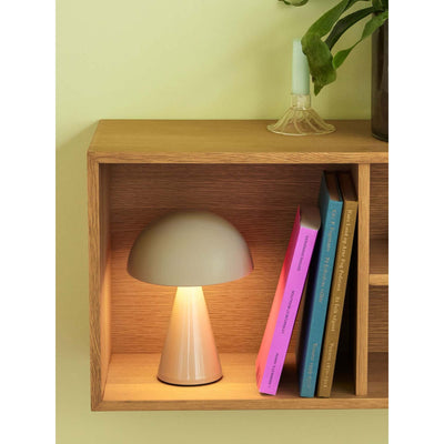 Hubsch Mush recharageable lamp, sand