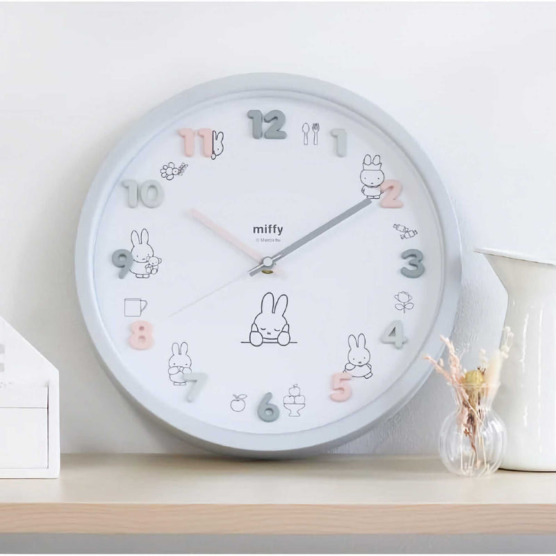 Miffy Icon Wall Clock , Gray