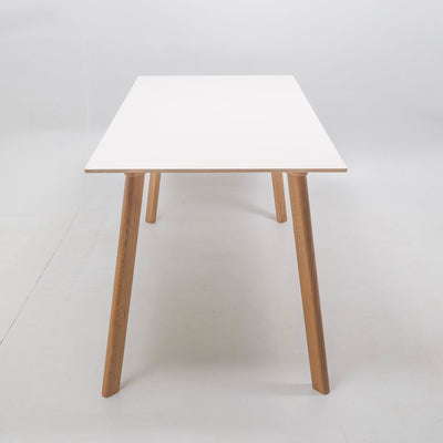 refurbished | HAY Cph Deux 210 table L140xW75, pearl white/oak
