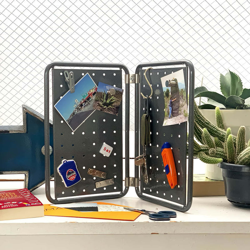 Dulton mini pegboard, hammertone gray