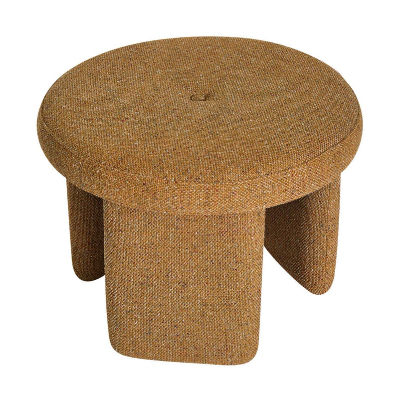 Hubsch Rocco Pouffe, ochre