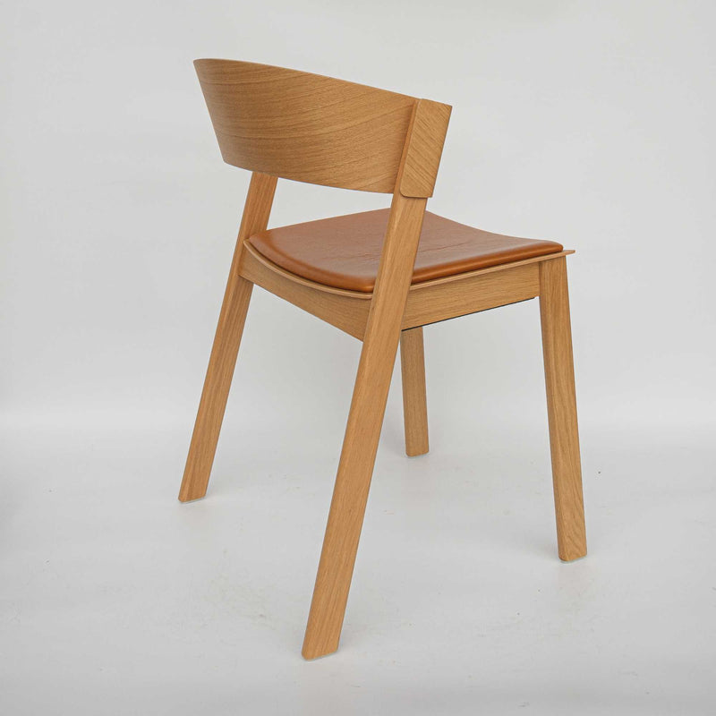 ex-display | Muuto Cover Side Chair, cognac refine leather/oak