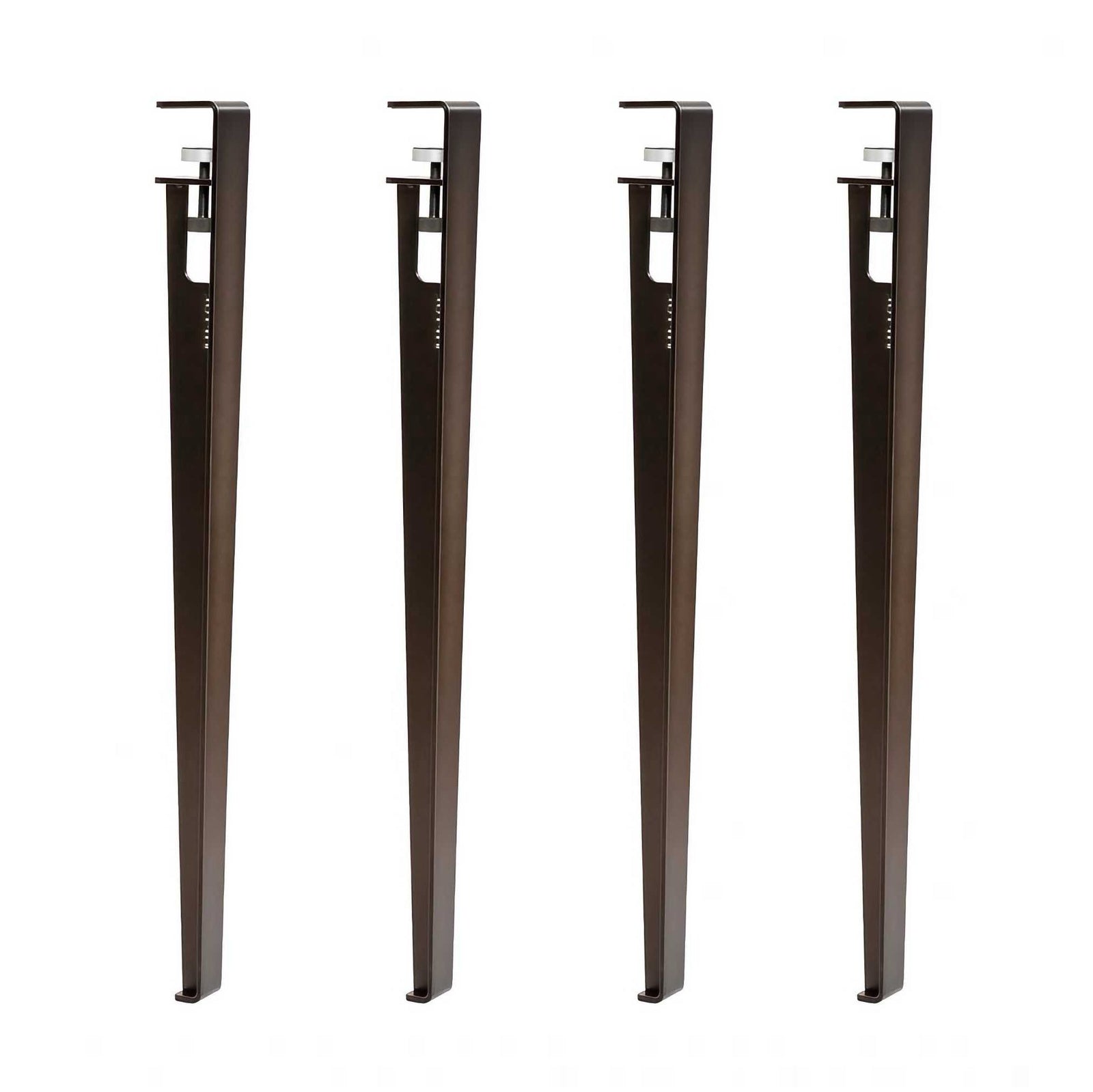 Tiptoe Pied table leg set, dark steel