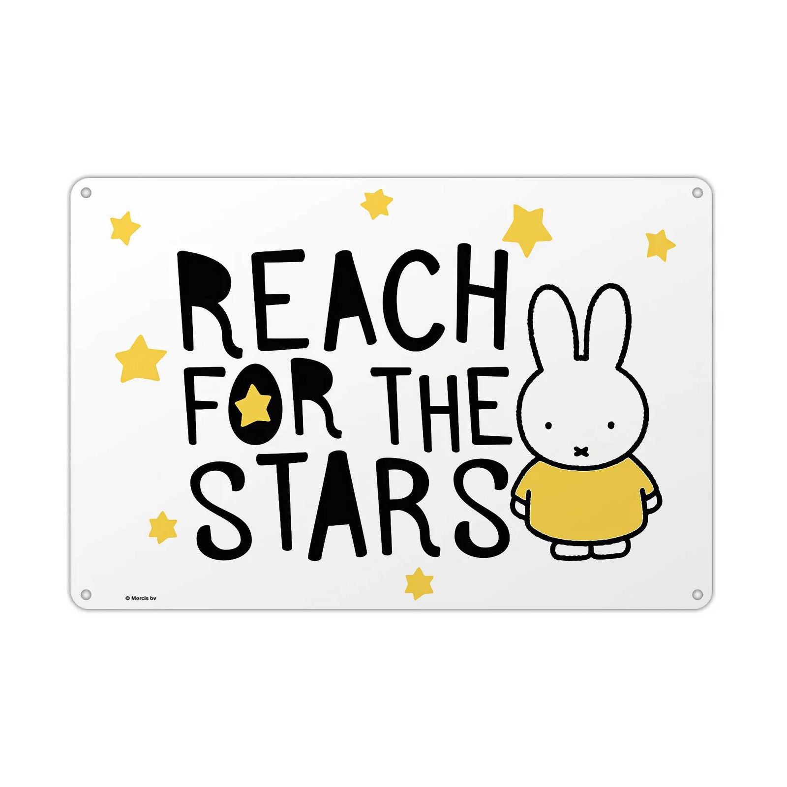 Star Edition Miffy metal sign, reach star