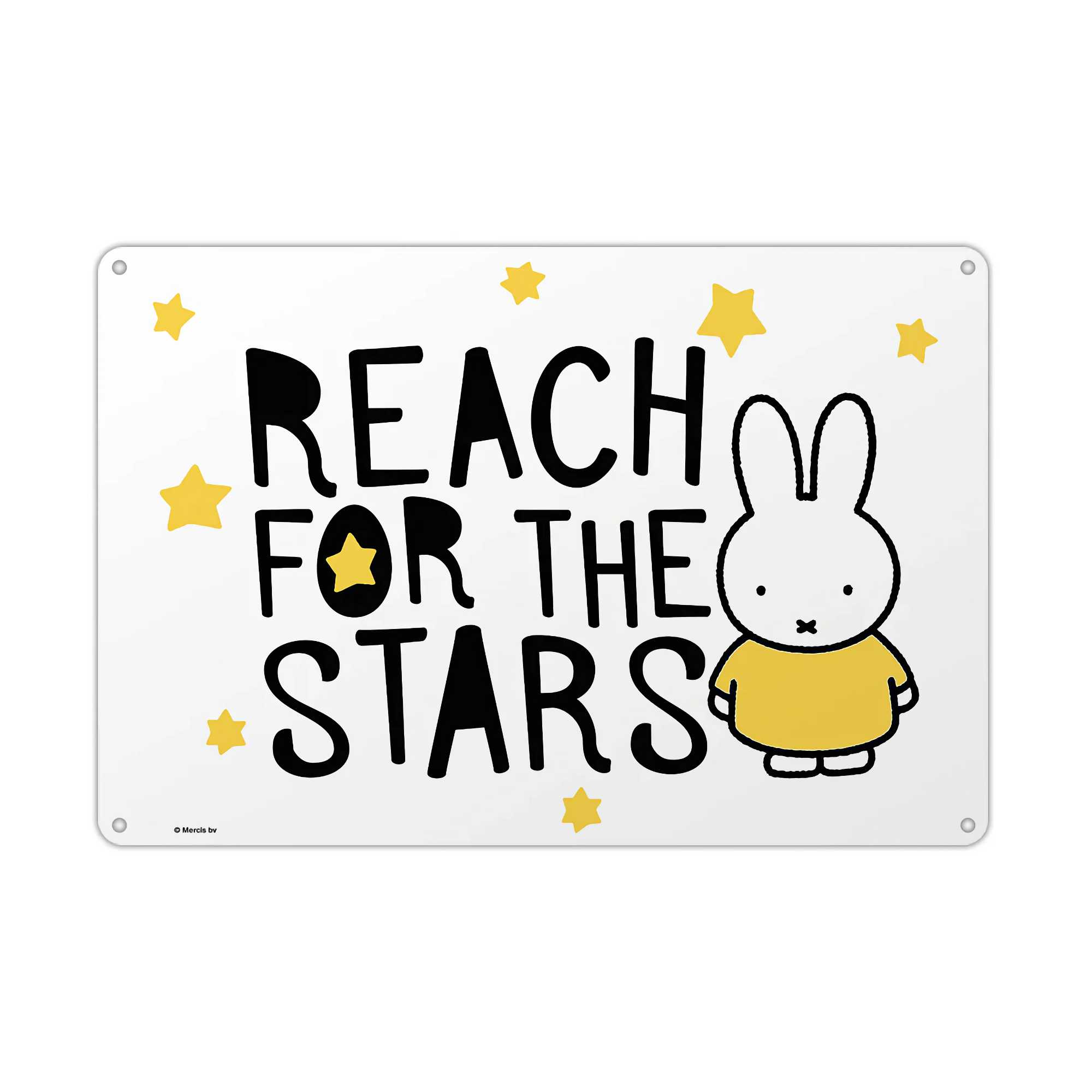 Star Edition Miffy metal sign, reach star