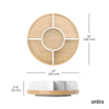 Umbra Bellwood Lazy Susan, white/natural