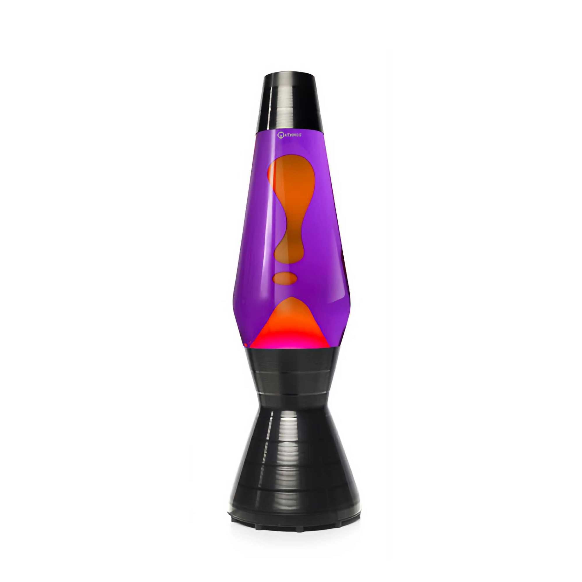 Mathmos Astro Vinyl lava lamp, Violet/Orange