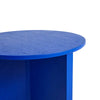 Hay Slit side table wood high, vivid blue