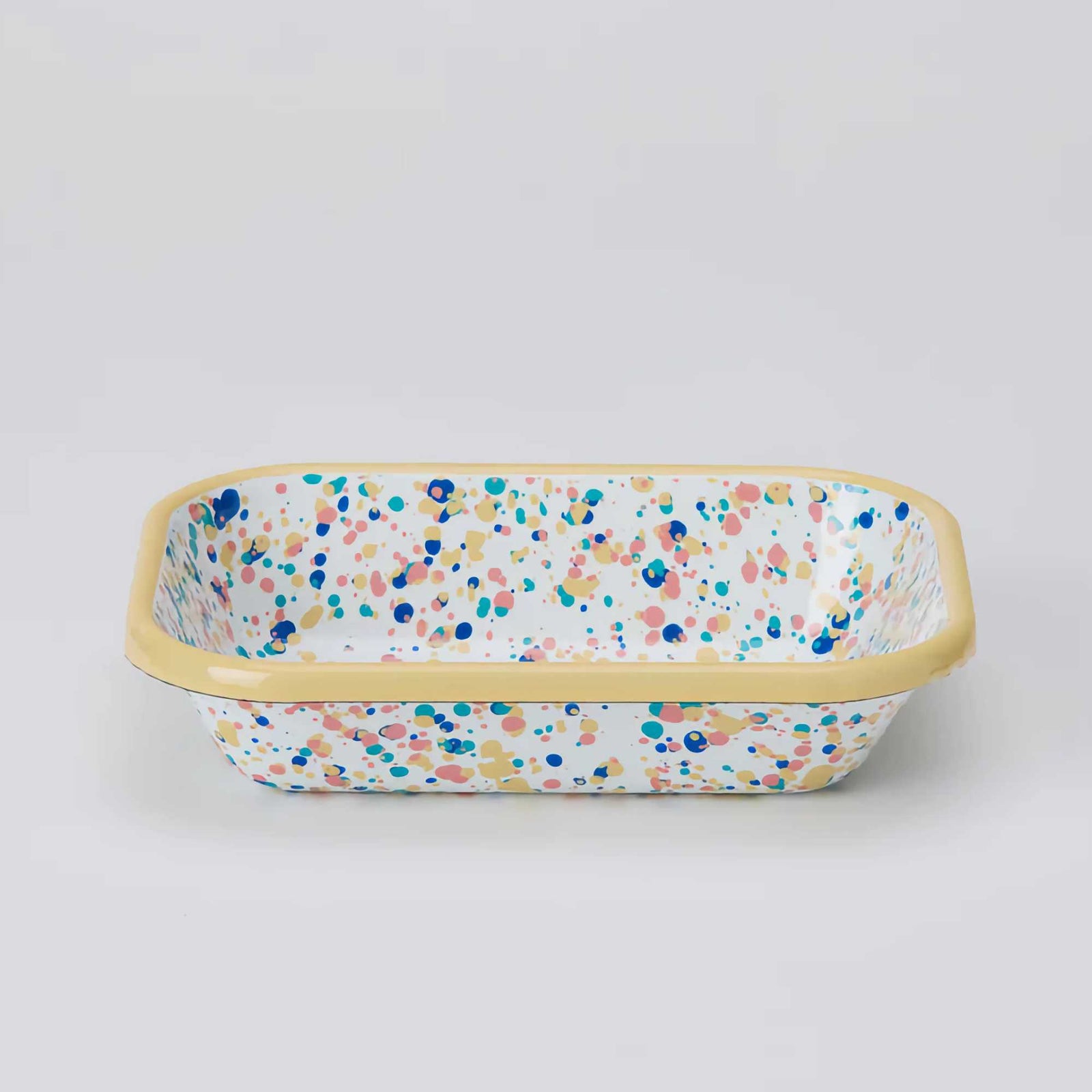 Kapka Enamel Wonder Wheel Small Meze Plate, Yellow