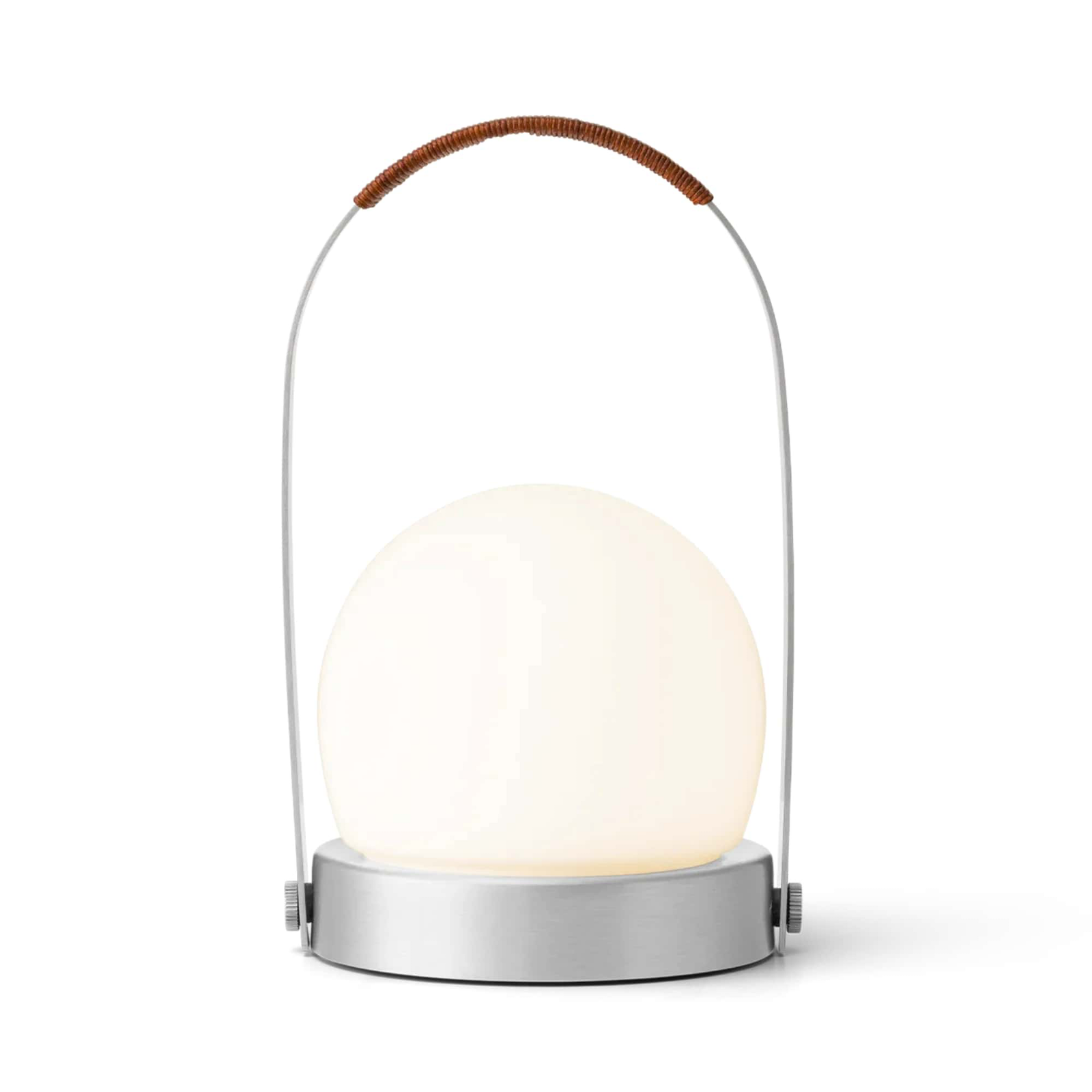 Audo Copenhagen Carrie rechargeable lamp, brushed aluminium