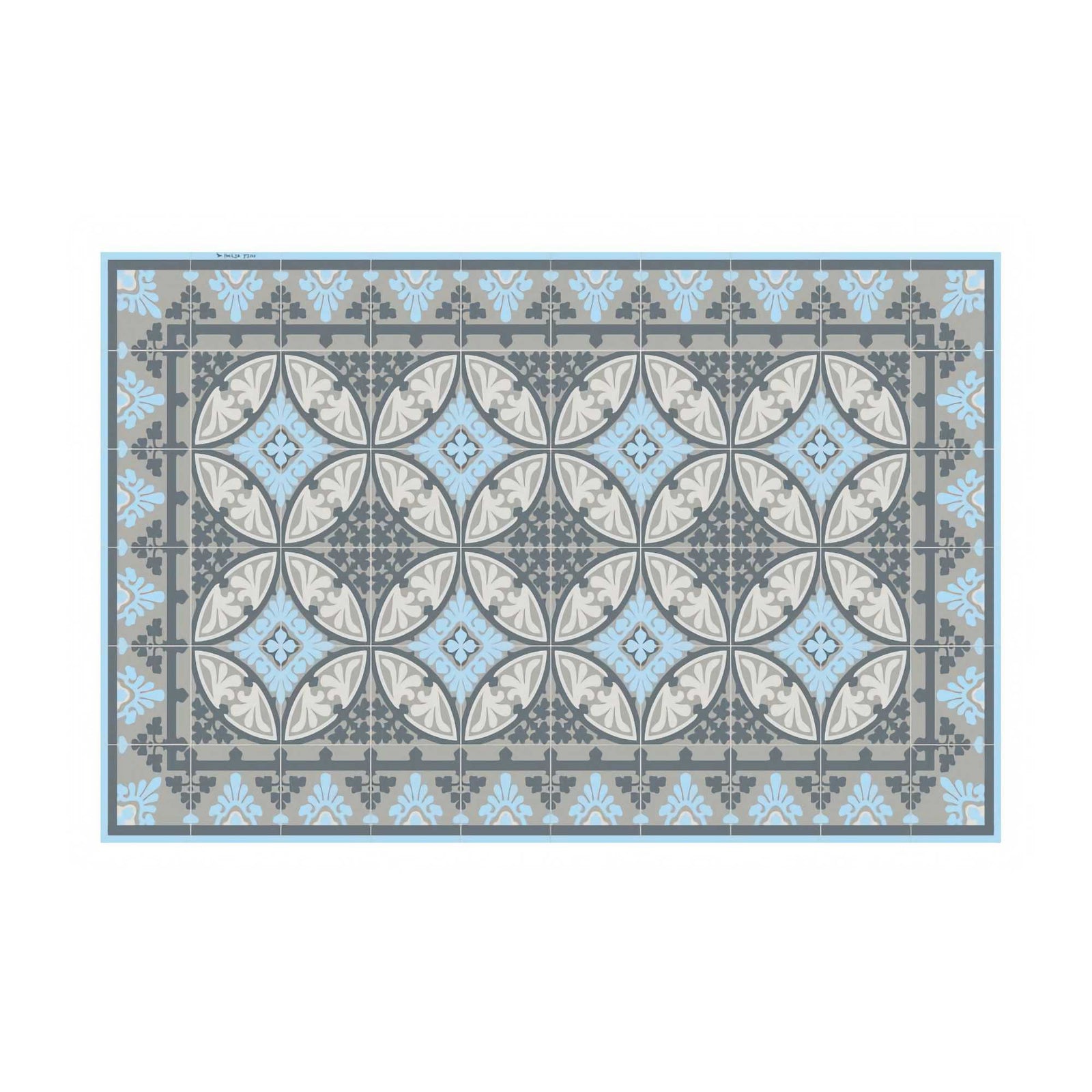 Beija Flor Barcelona Light Blue Vinyl Placemat