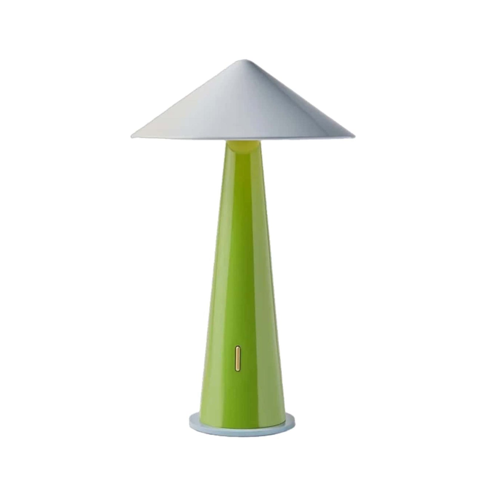 Fine Lumens Tipsy rechargeable lamp, grey/green