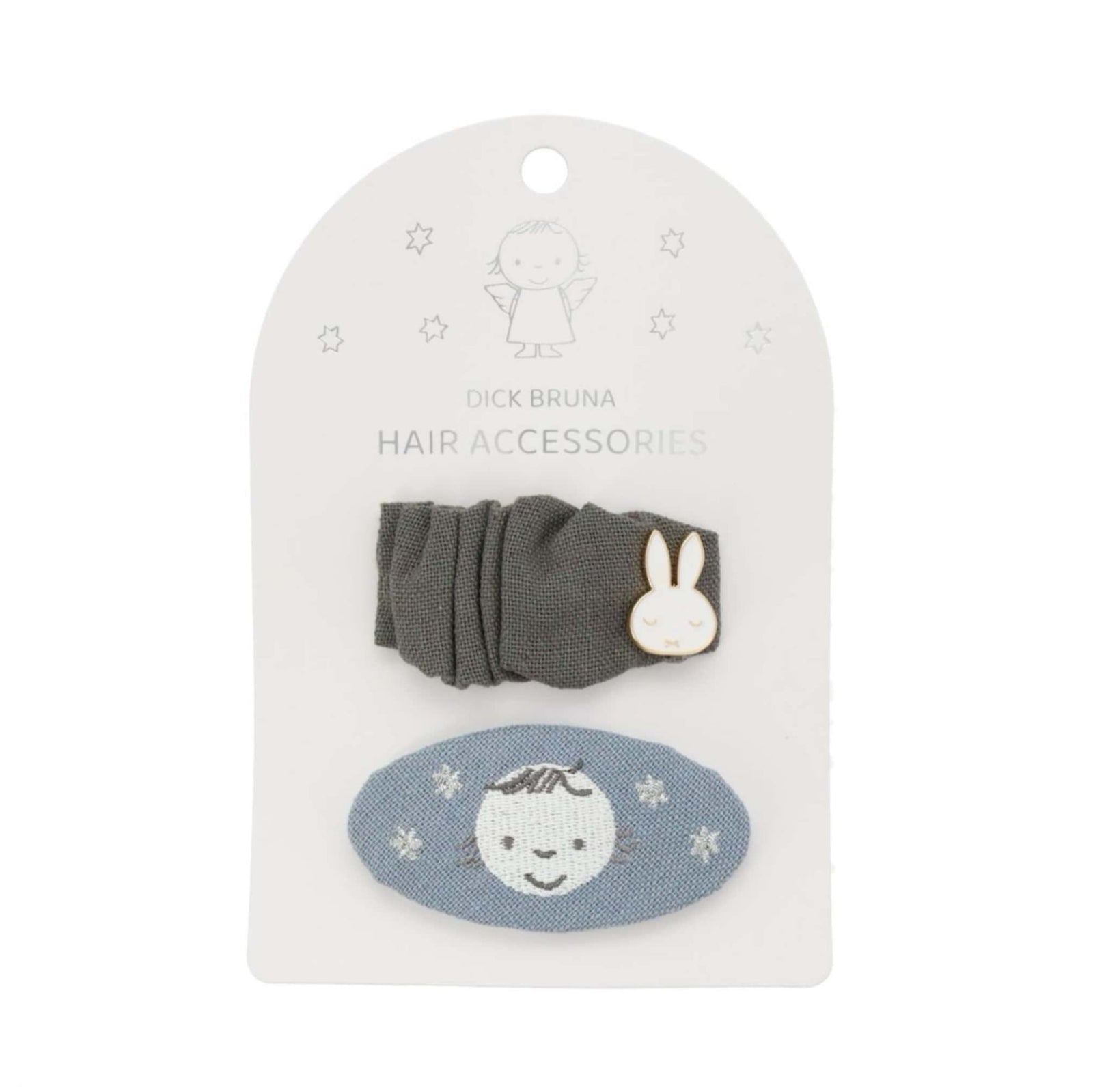 Miffy and the Angel Series gauze hairpin set, blue