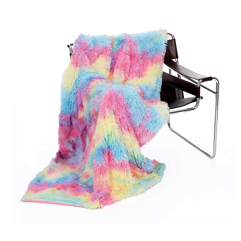 Kanguru Plaid Ultra Soft blanket 130x170cm, rainbow