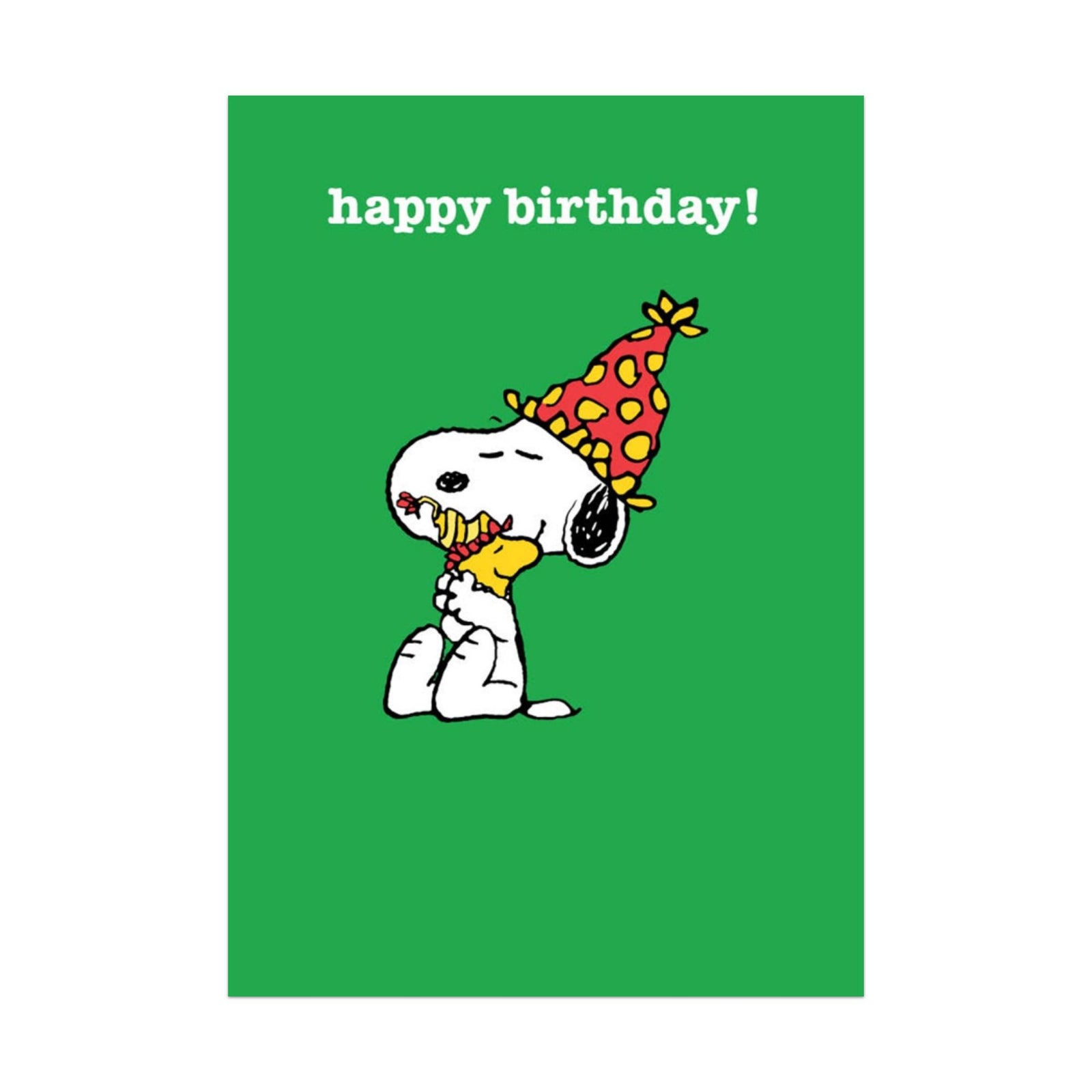 Hpye Snoopy Happy Cuddle greeting card