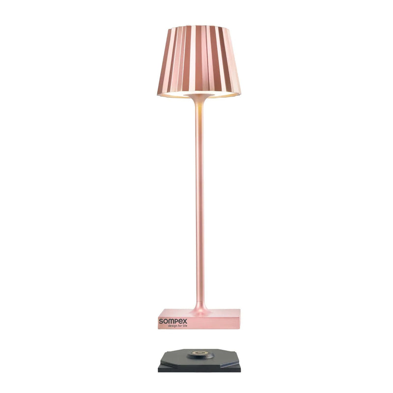 Sompex Troll Nano rechargeable lamp, rose gold