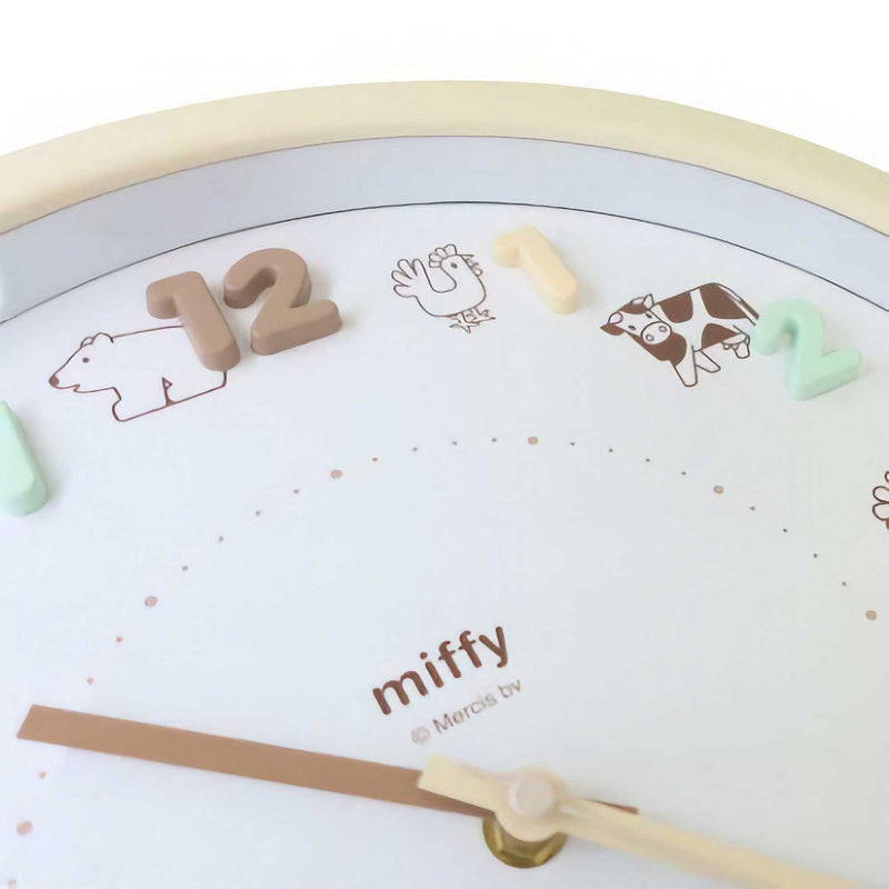 Miffy Icon Wall Clock , Mocha