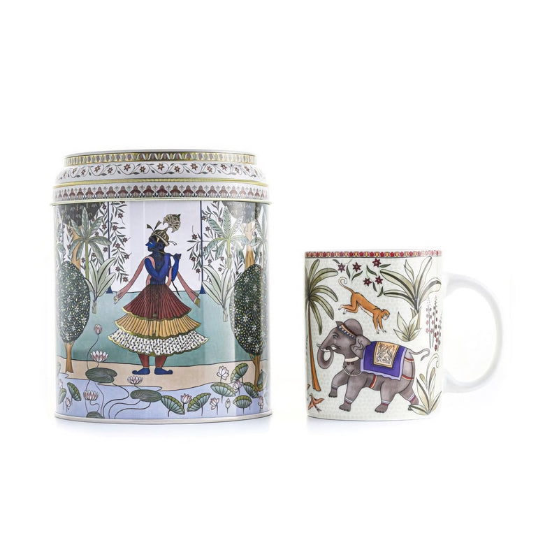 Images D'Orient Tin Box With Mug, Jangala