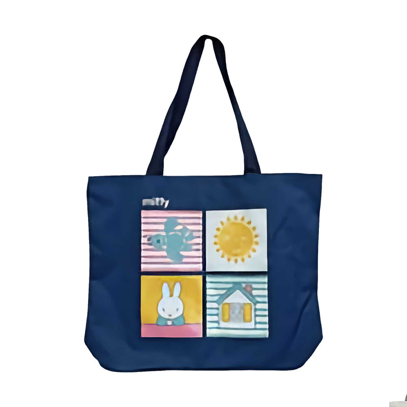 Miffy Big Tote Bag, Navy