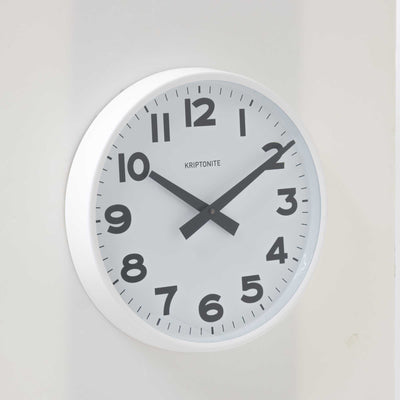 refurbished | Kriptonite Wall Clocks Classics Ø30, mat white