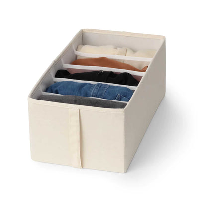 Gudee ALFIO storage box 5 sections, Cotton white